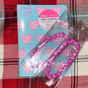 Barbie x Yoobi Mini Journal & Pink Bracelets